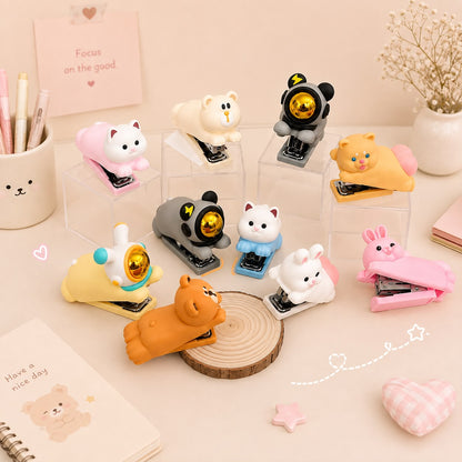 Kawaii Cartoon Silicon Stapler – Cute Animal Stapler