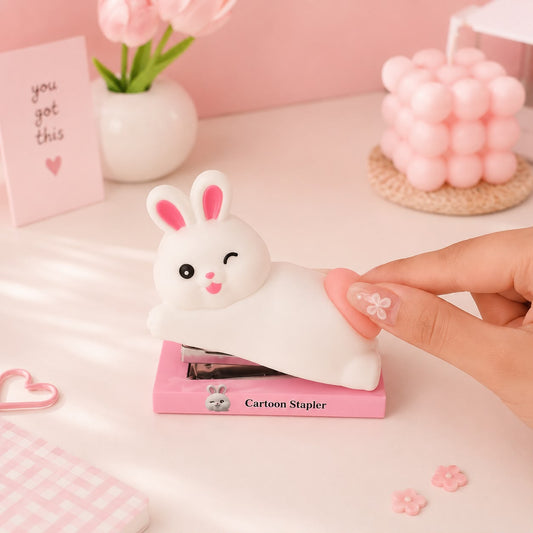 Kawaii Cartoon Silicon Stapler – Cute Animal Stapler