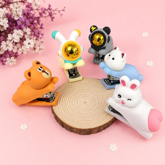 Kawaii Cartoon Silicon Stapler – Cute Animal Stapler