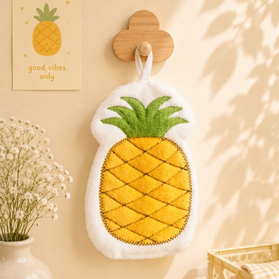 Kawaii Food Print Hanging Hand Towel | Quick Absorbent | Cute Soft Towels