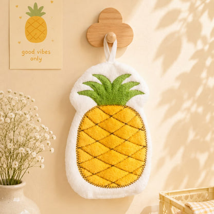 Kawaii Food Print Hanging Hand Towel | Quick Absorbent | Cute Soft Towels