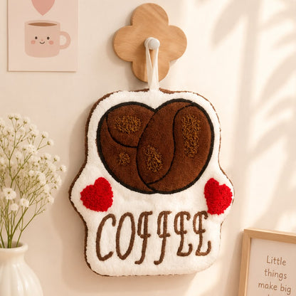 Kawaii Food Print Hanging Hand Towel | Quick Absorbent | Cute Soft Towels