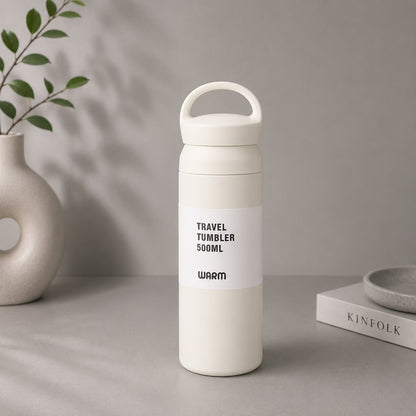 Warm Travel Tumbler 500ml – Vacuum Insulated SUS304 Stainless Steel Bottle