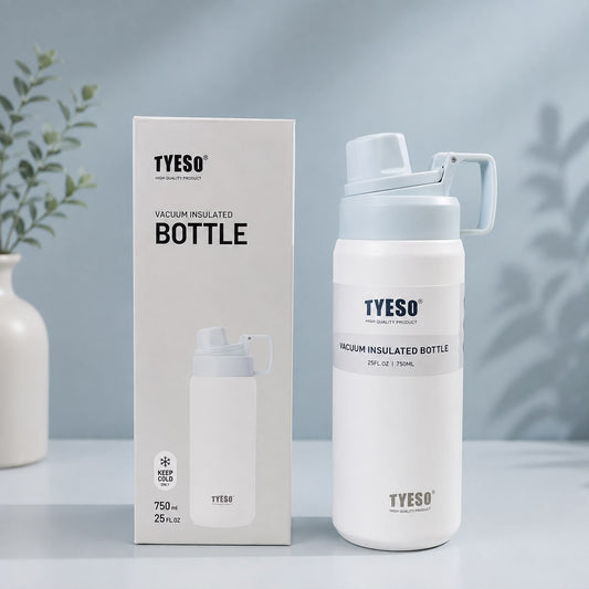 TYESO Vacuum Insulated Bottle 750ml – Keep Cold, BPA Free