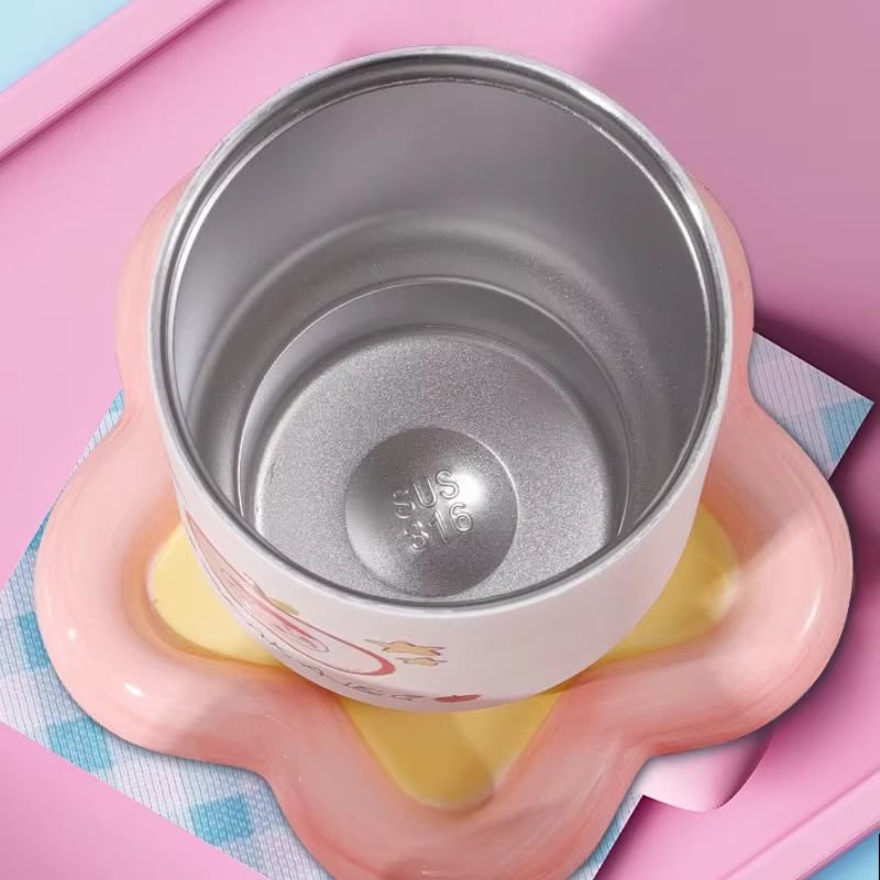 Kawaii Fruit Top Sipper Tumbler with Handle – 2-in-1 Straw & Direct Drink