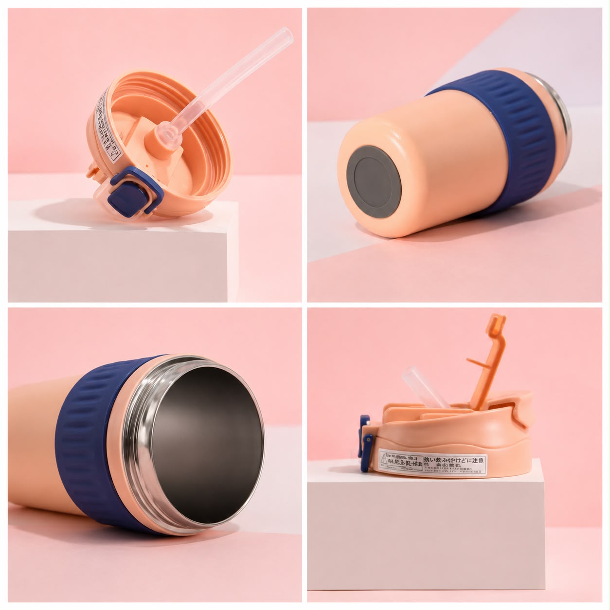 Insulated Sipper Bottle with Straw Lid | SUS304 Stainless Steel | 350ml & 480ml
