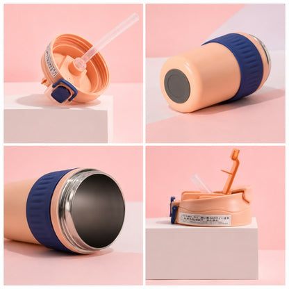 Insulated Sipper Bottle with Straw Lid | SUS304 Stainless Steel | 350ml & 480ml