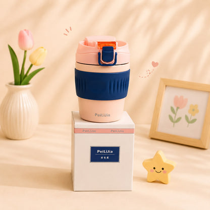 Insulated Sipper Bottle with Straw Lid | SUS304 Stainless Steel | 350ml & 480ml