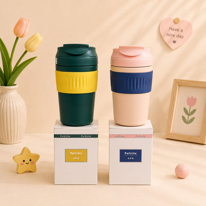 Insulated Sipper Bottle with Straw Lid | SUS304 Stainless Steel | 350ml & 480ml