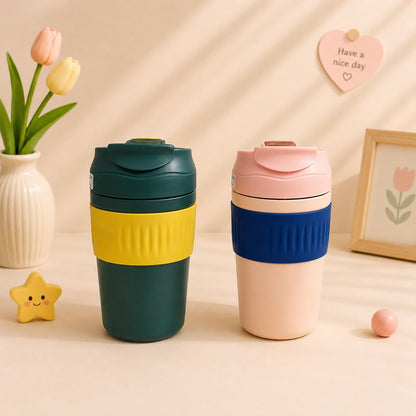 Insulated Sipper Bottle with Straw Lid | SUS304 Stainless Steel | 350ml & 480ml