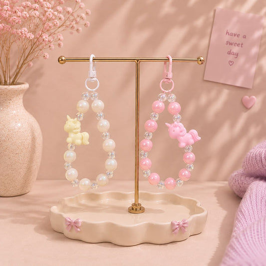 Phone Charm | Unicorn Beaded - Cute Loop Wrist Strap Accessory