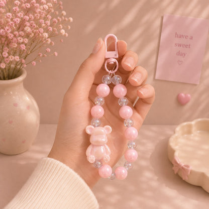 Phone Charm | Gummy Bear Beaded - Cute Wrist Strap Loop Accessory