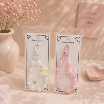 Phone Charm | Unicorn Beaded - Cute Loop Wrist Strap Accessory