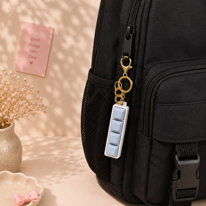 Kawaii Clicker Keychains | Aesthetic | Dumpling, Coffee, Ferrero, Egg, Keyboard