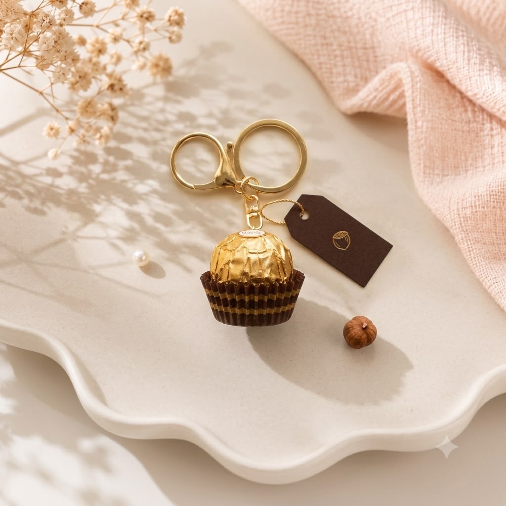 Kawaii Clicker Keychains | Aesthetic | Dumpling, Coffee, Ferrero, Egg, Keyboard