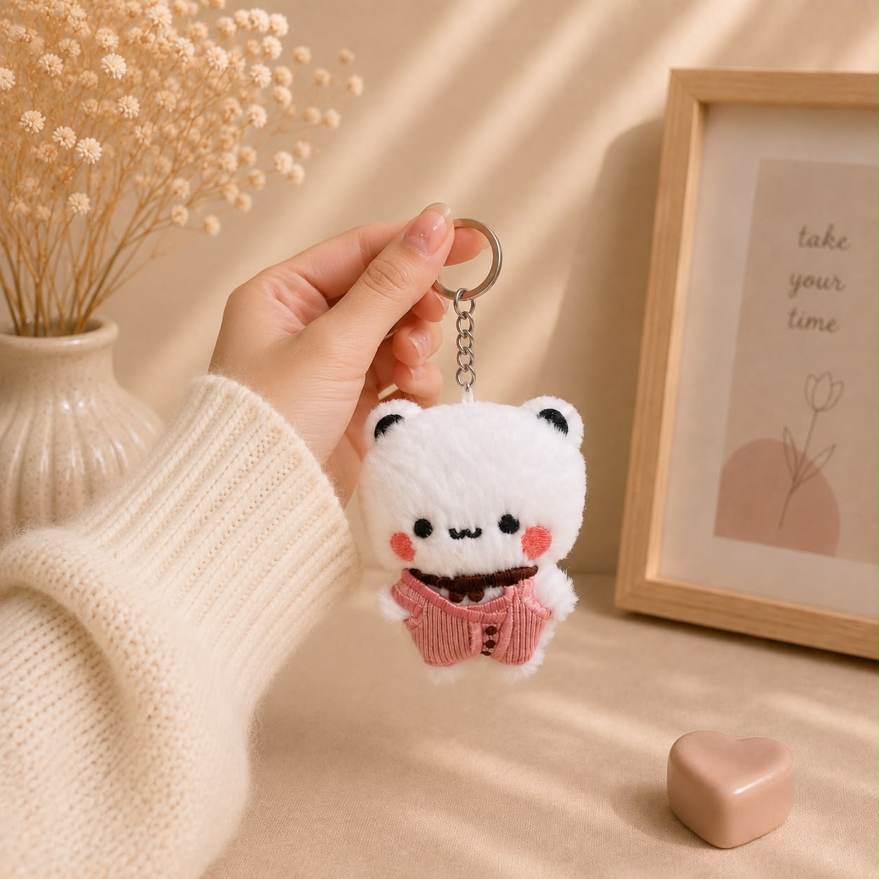 Dudu & Bubu Kawaii Bear Plushie Keychain & Bag Charm