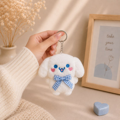 Cinnamoroll-Inspired Kawaii Plushie Keychain & Bag Charm