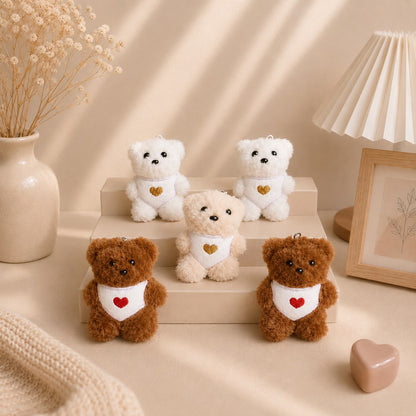 Kawaii Plushie Mini Bear Keychain & Bag Charm