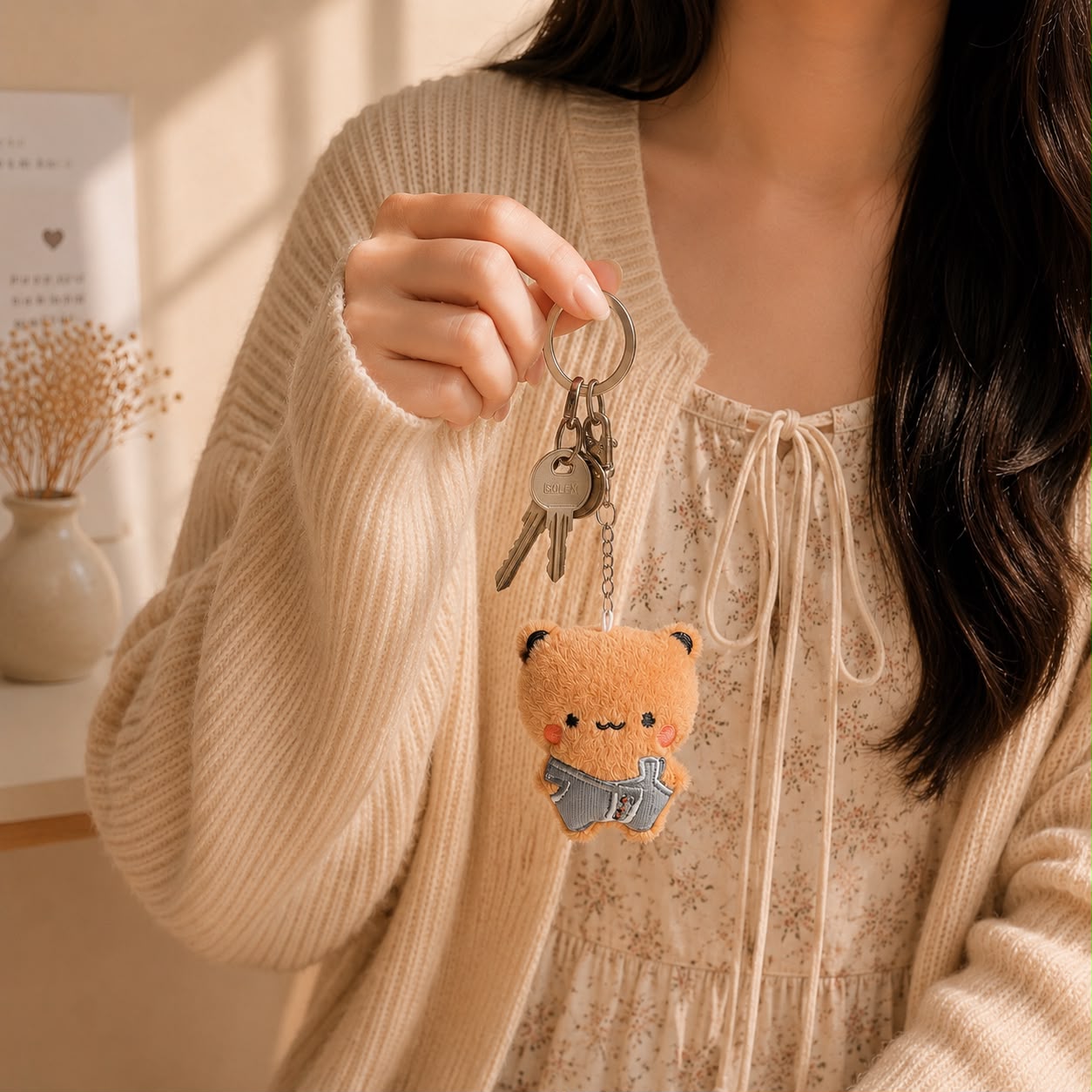 Dudu & Bubu Kawaii Bear Plushie Keychain & Bag Charm