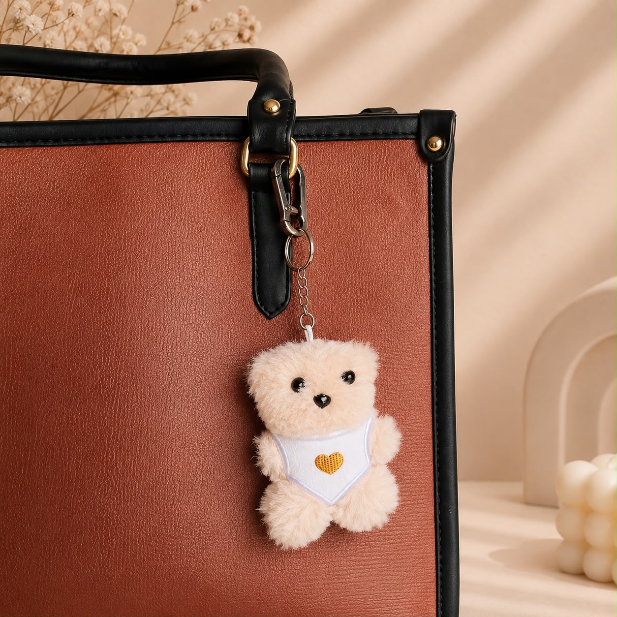 Kawaii Plushie Mini Bear Keychain & Bag Charm