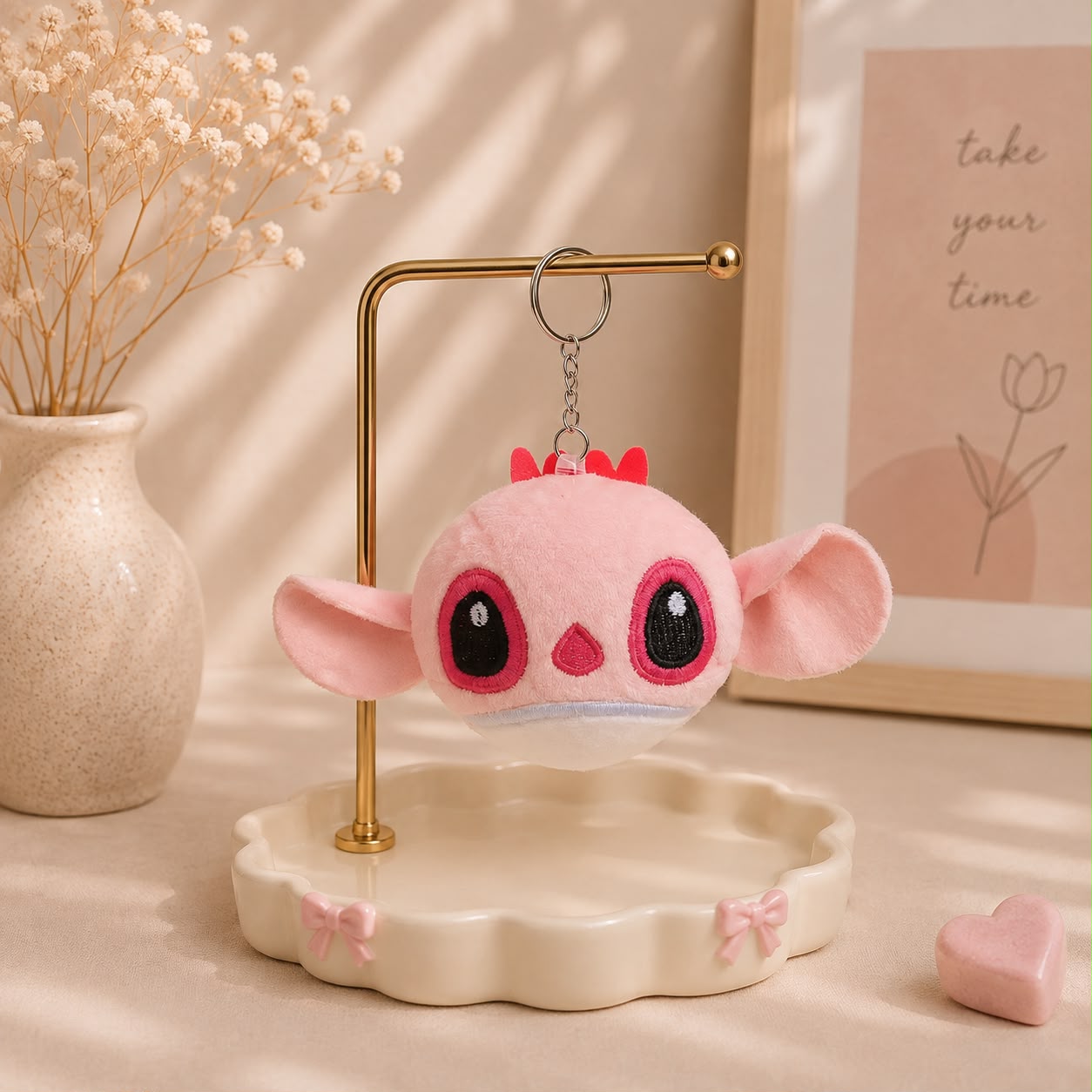 Stitch-Inspired Kawaii Plushie Keychain & Bag Charm