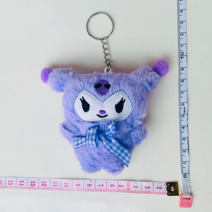 Kuromi-Inspired Kawaii Plushie Keychain & Bag Charm