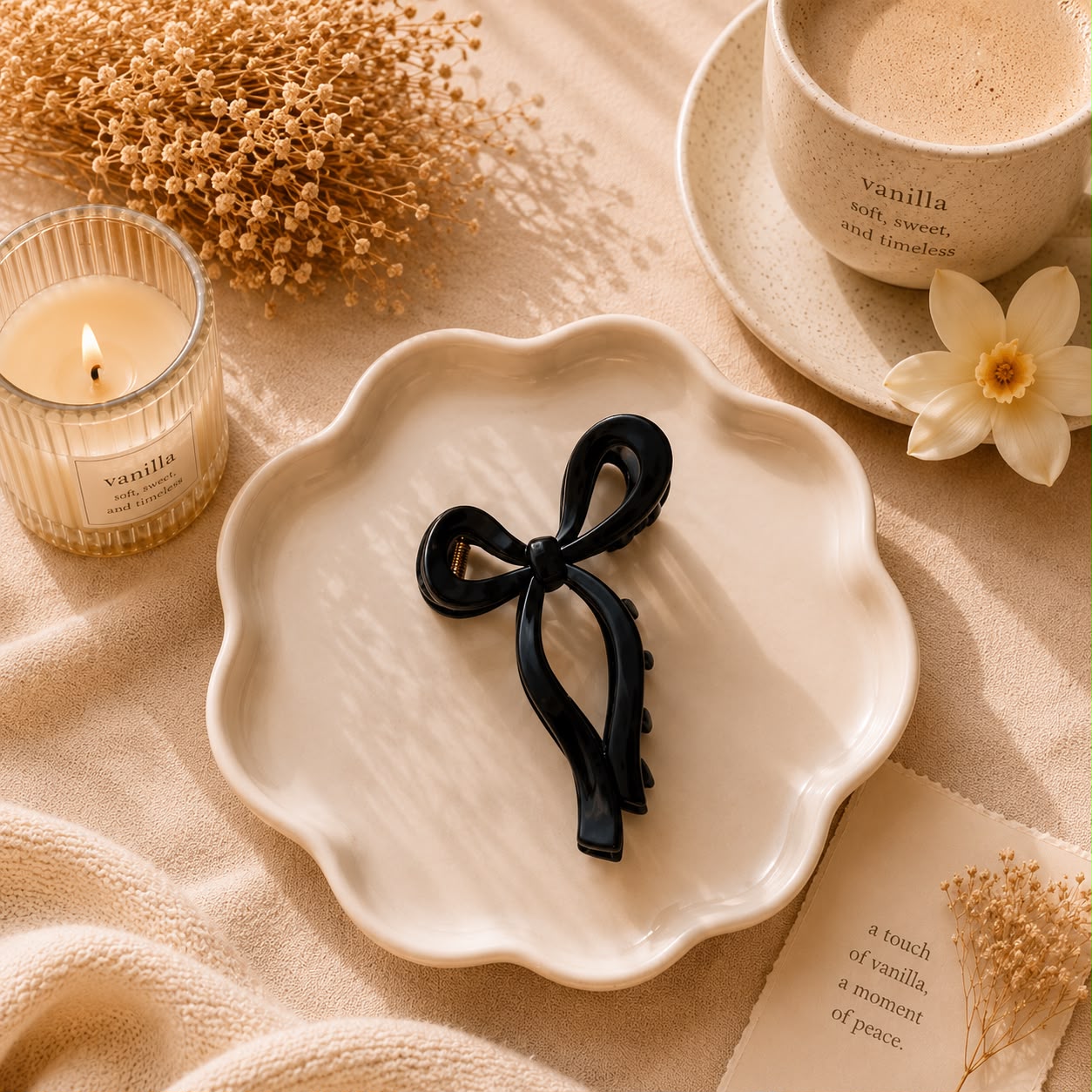 Flex Bow Hair Claw Clip | Non-Breakable | Flexible