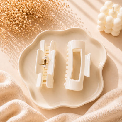 Flex Hair Claw Clip – Matte Round Edge | Non Breakable