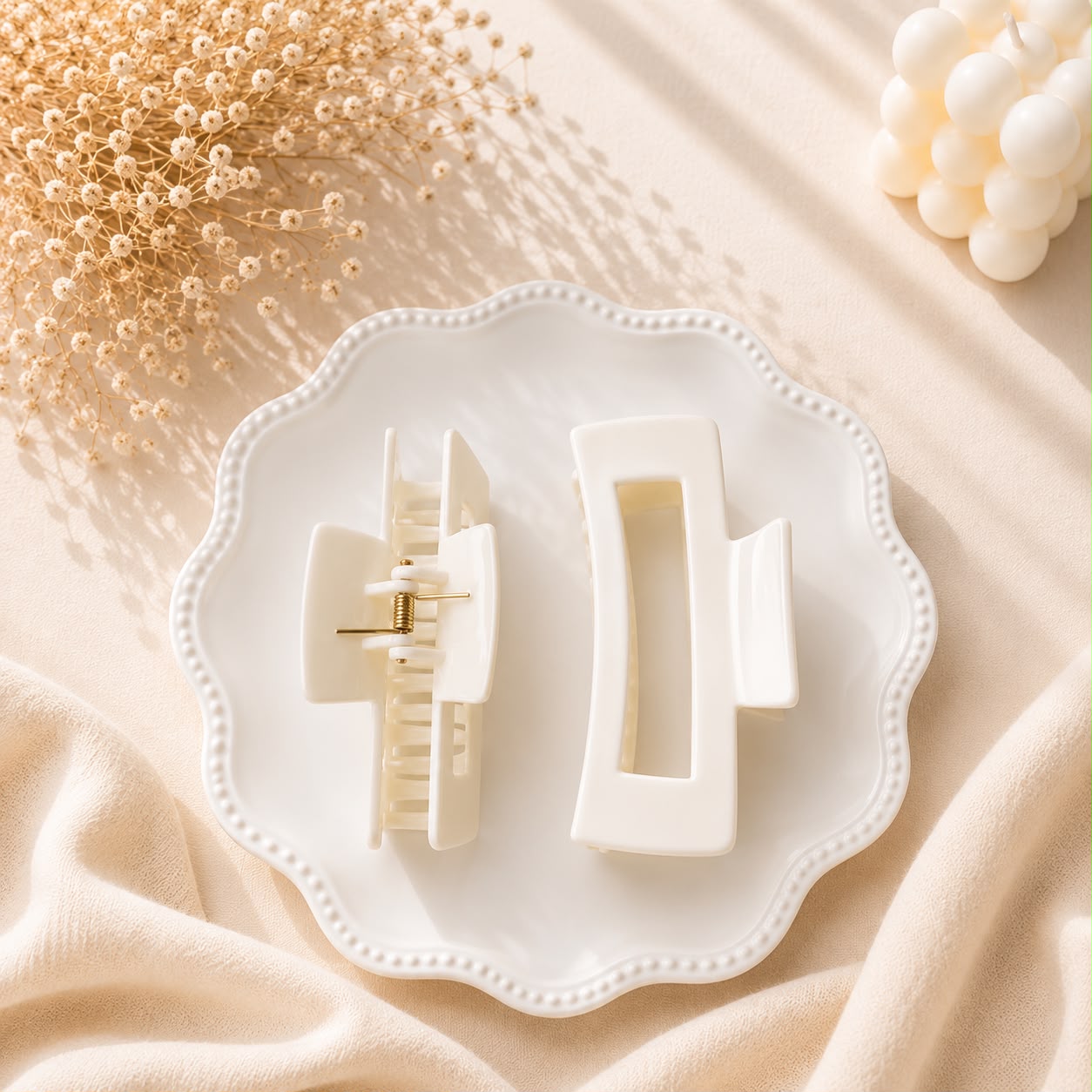 Flex Hold Hair Claw Clip – Matte Rectangle | Non Breakable