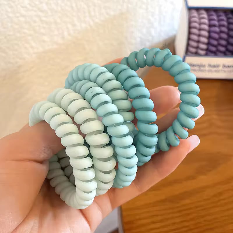 Spiral Hair Bands – Gradient Color Set (Pack of 1)