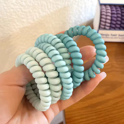 Spiral Hair Bands – Gradient Color Set (Pack of 1)