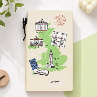 Wanderlust Travel Journal Notebook with Pen