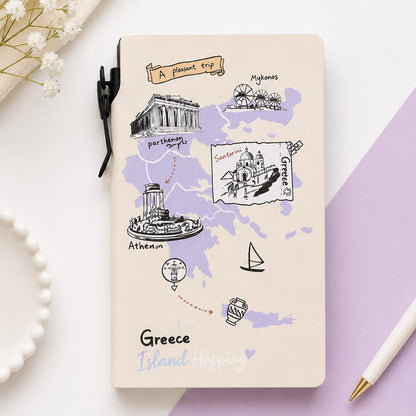 Wanderlust Travel Journal Notebook with Pen