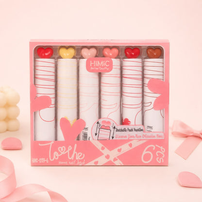 Peachy Heart Highlighter Marker | To the Moon and Back | Set of 6 Highlighters