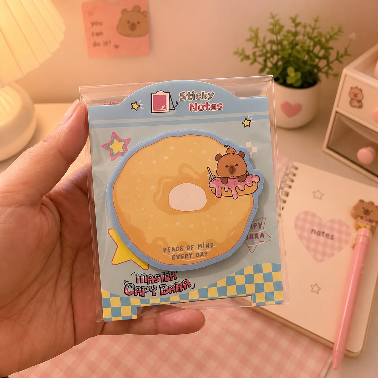 Capy Bara Kawaii Sticky Notes