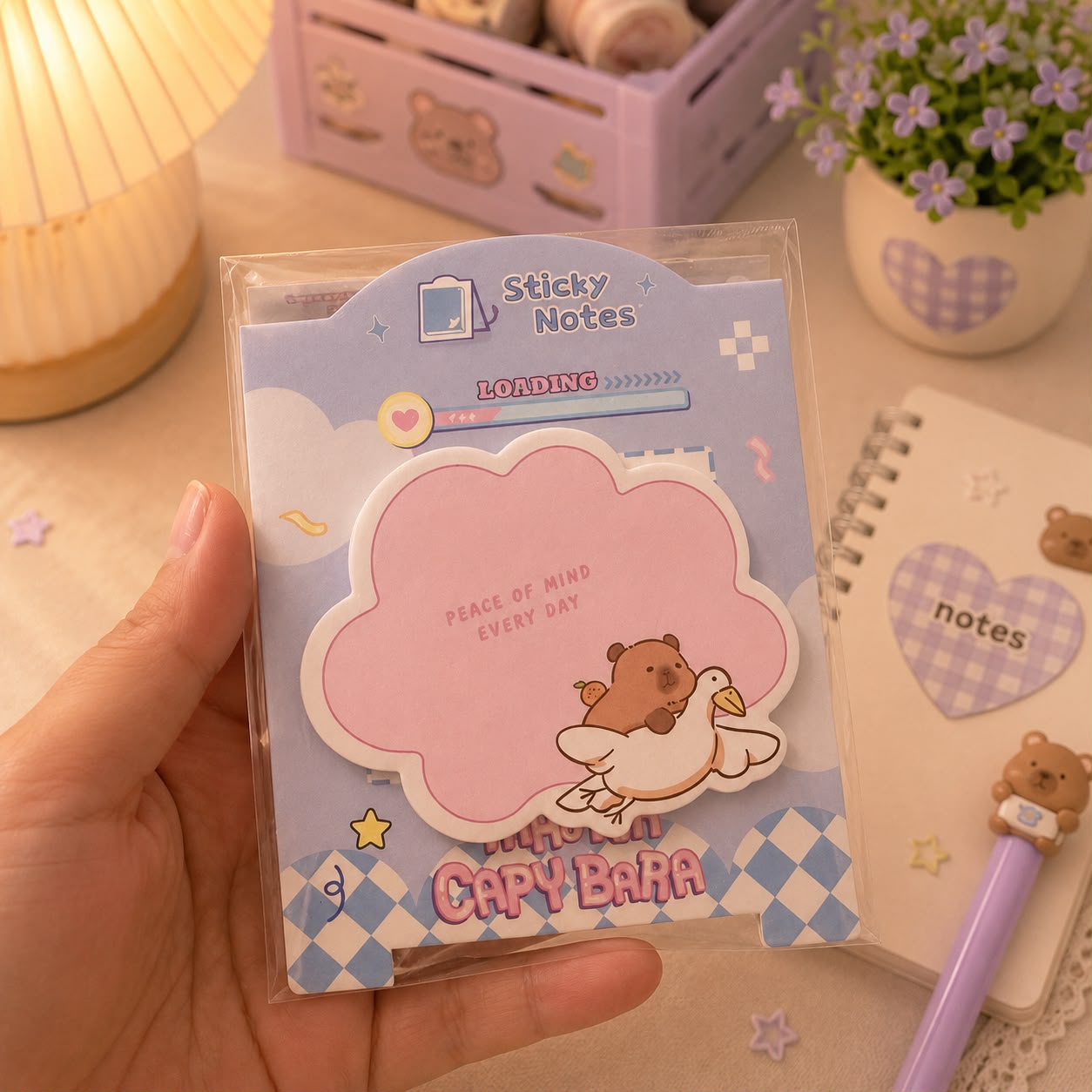 Capy Bara Kawaii Sticky Notes