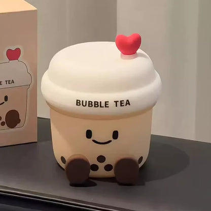 Squishy Silicone Boba/Bubble Tea Night Lamp