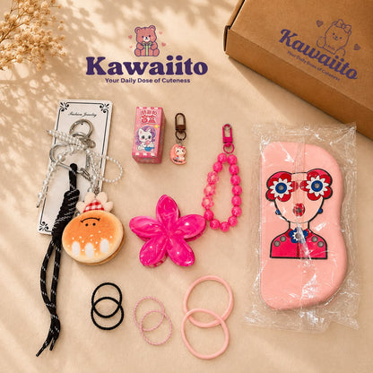 Kawaii Sunglasses Case with Wrist Strap