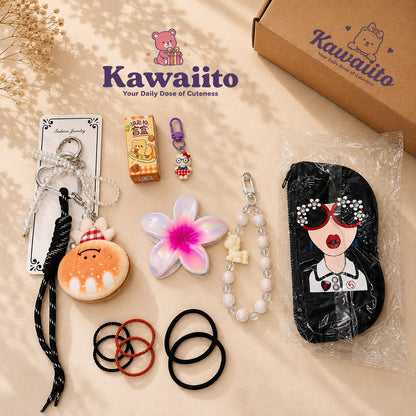 Kawaii Sunglasses Case with Wrist Strap