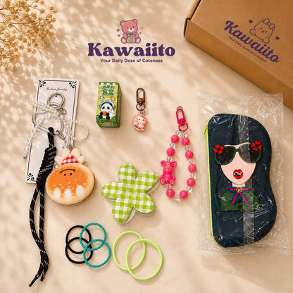 Kawaii Sunglasses Case with Wrist Strap