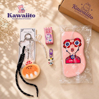 Kawaii Sunglasses Case with Wrist Strap