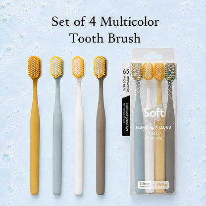 Soft Cloud Toothbrush – Set of 4 Classic Nude Colors