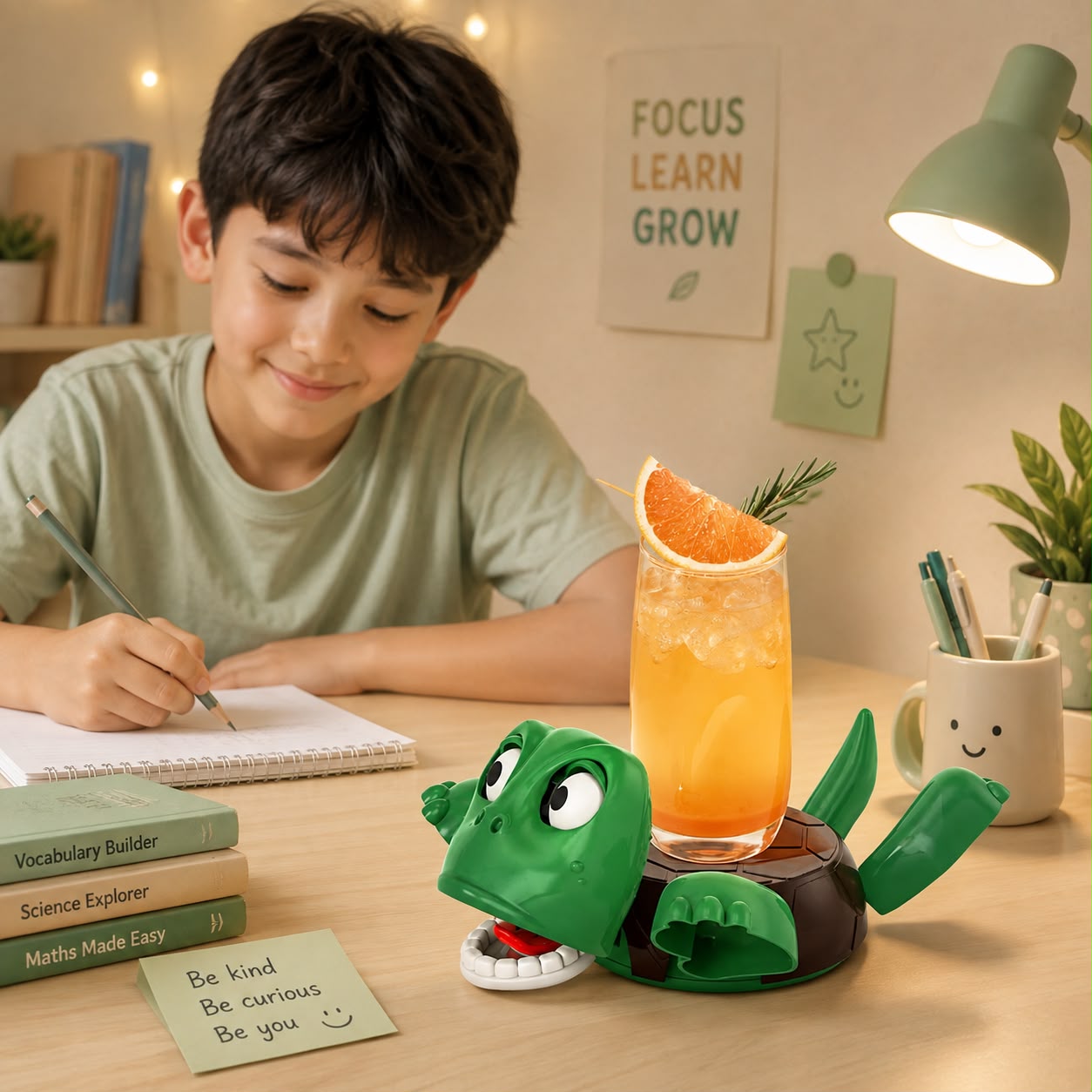 Turtle & Stitch Cup Holder Coaster – Cute Desk Cup Stand | Kawaii Home Decor