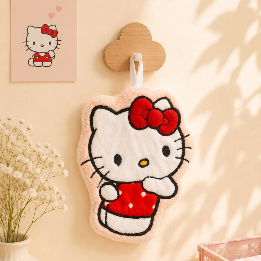 Kawaii Hanging Hand Towel | Cute Soft Towel | Quick Absorbent | Kawaii Characters