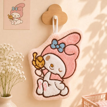 Kawaii Hanging Hand Towel | Cute Soft Towel | Quick Absorbent | Kawaii Characters