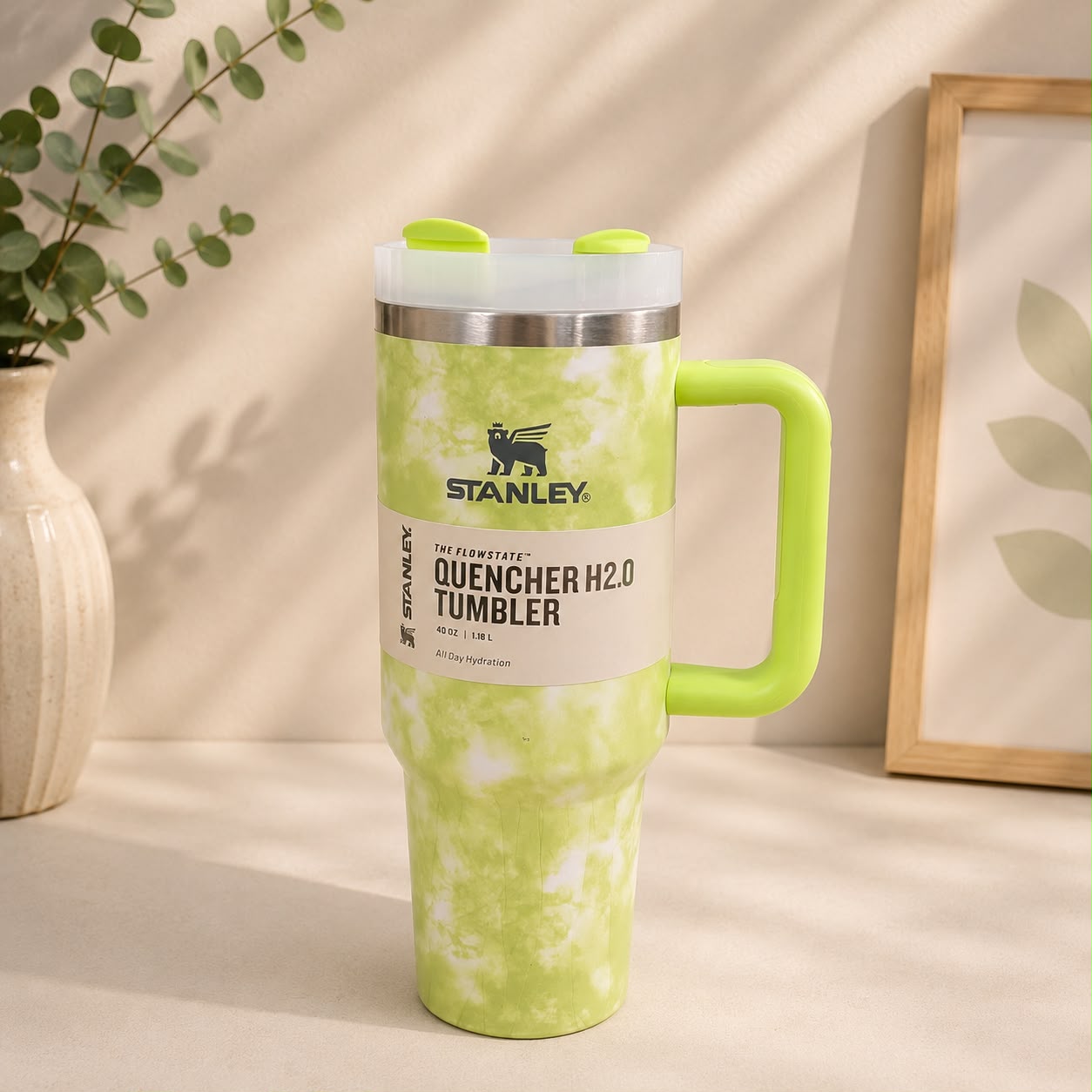 Stanley-Inspired Quencher H2.0 Tumbler | 40oz | Marble & Tie-Dye Edition