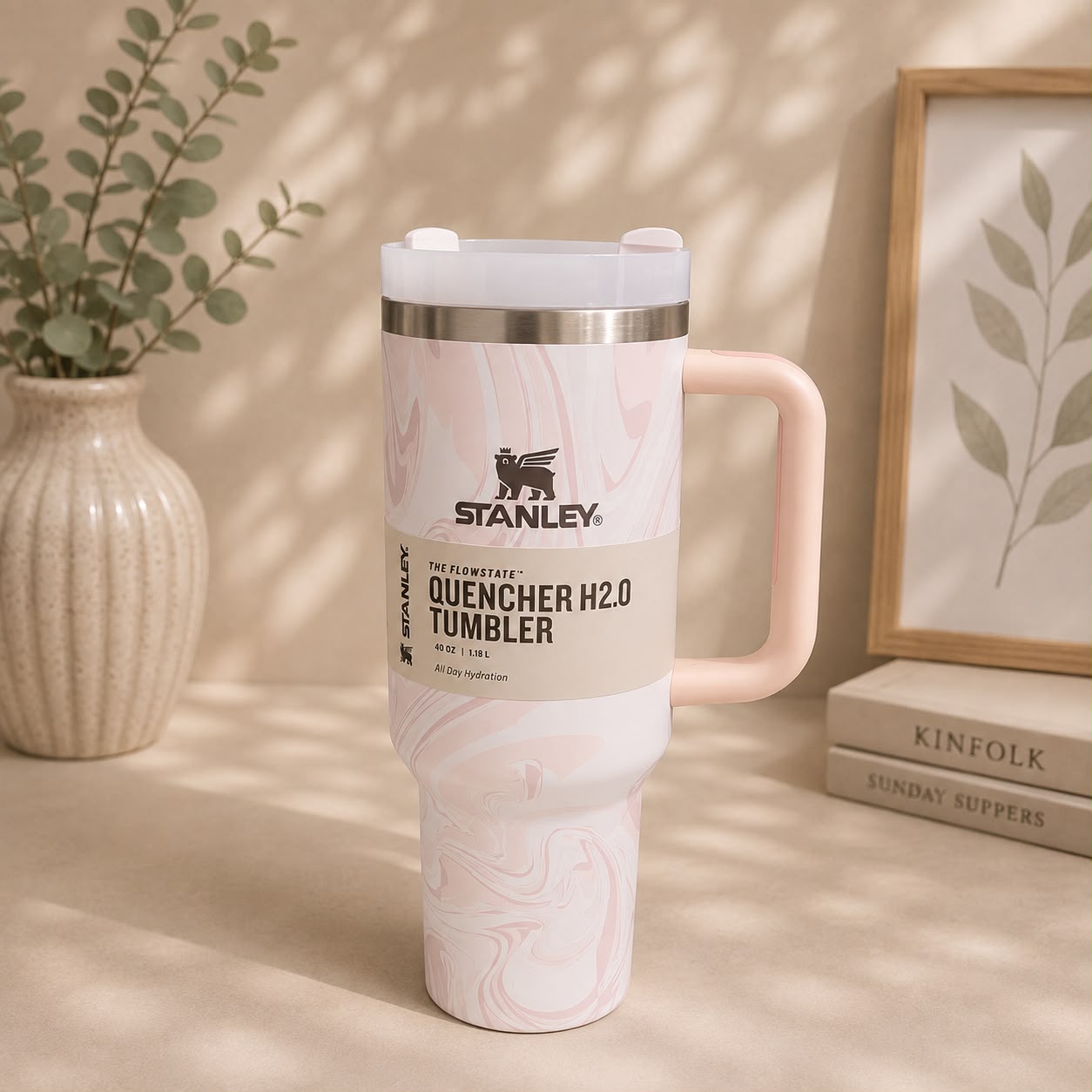 Stanley-Inspired Quencher H2.0 Tumbler | 40oz | Marble & Tie-Dye Edition