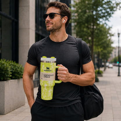 Stanley-Inspired Quencher H2.0 Tumbler | 40oz | Marble & Tie-Dye Edition