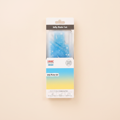Blue Jelly Ruler Set