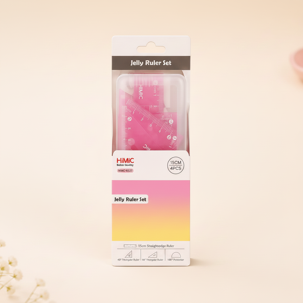 Pink Jelly Ruler Set